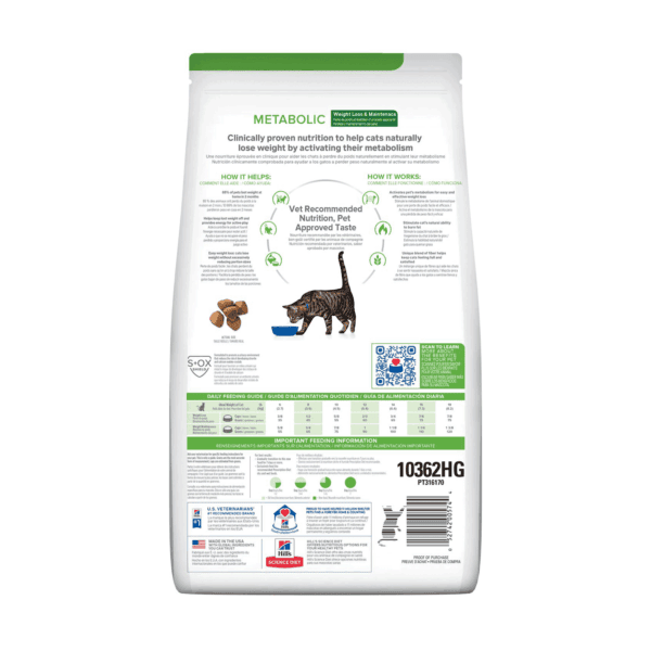 METABOLIC FELINE 8.5 LB EN CROQUETAS (SOBREPESO)