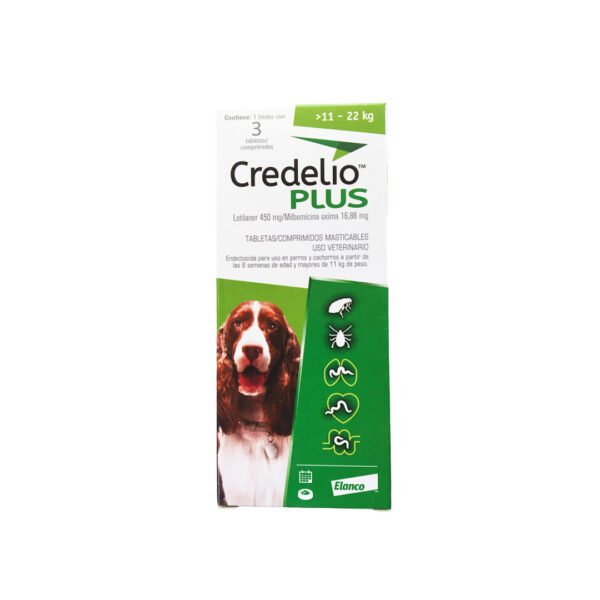 CREDELIO PLUS TAB 450MG 11-22KG NL